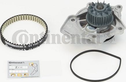 CONTITECH CT 1143 WP1 - Водна помпа+ к-кт ангренажен ремък vvparts.bg