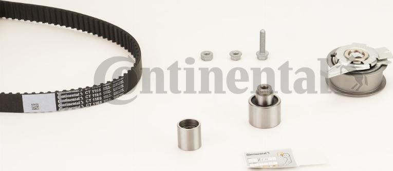 CONTITECH CT 1168 K5 - Комплект ангренажен ремък vvparts.bg