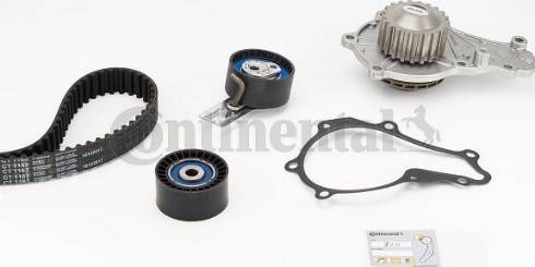 Continental CT1163WP1 - Комплект ангренажен ремък vvparts.bg