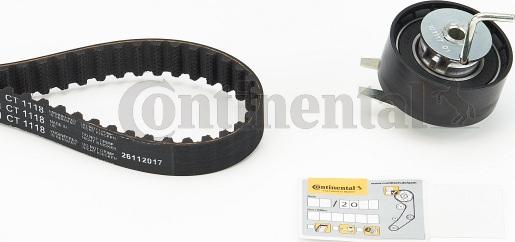 CONTITECH CT 1118 K1 - Комплект ангренажен ремък vvparts.bg