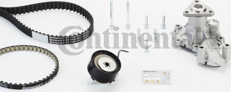 CONTITECH CT 1189 WP2 PRO - Водна помпа+ к-кт ангренажен ремък vvparts.bg