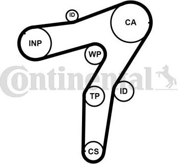 CONTITECH CT 1183 - Ангренажен ремък vvparts.bg