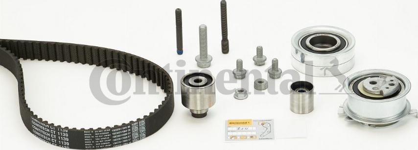 CONTITECH CT 1139 K2 - Комплект ангренажен ремък vvparts.bg