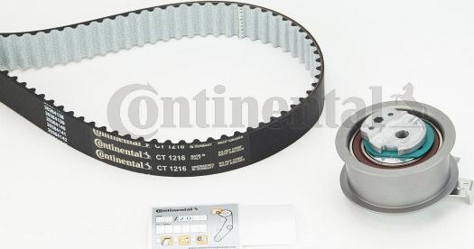 CONTITECH CT 1216 K1 - Комплект ангренажен ремък vvparts.bg