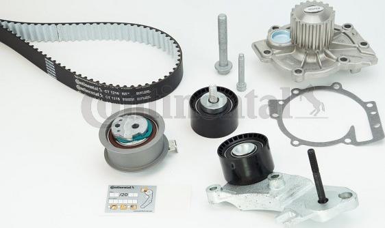 CONTITECH CT1216WP2 - Водна помпа+ к-кт ангренажен ремък vvparts.bg