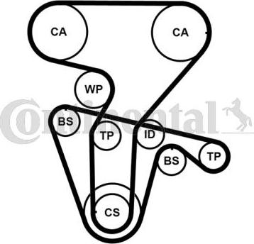 Continental CT877WP3PRO - Водна помпа+ к-кт ангренажен ремък vvparts.bg