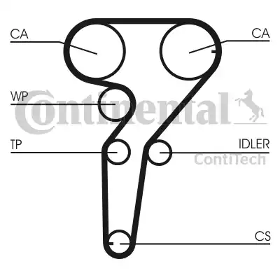 Continental CT969 - Ангренажен ремък vvparts.bg