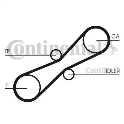 Continental CT791 - Ангренажен ремък vvparts.bg