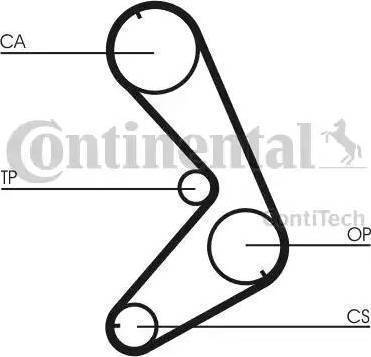 Continental CT749 - Ангренажен ремък vvparts.bg