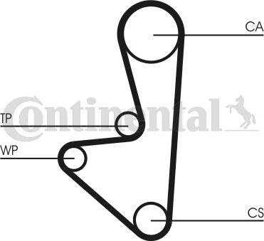 CONTITECH CT 744 WP1 - Водна помпа+ к-кт ангренажен ремък vvparts.bg