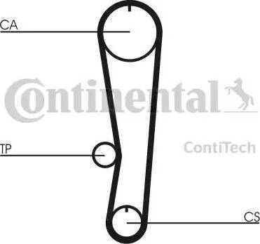 Continental CT757 - Ангренажен ремък vvparts.bg