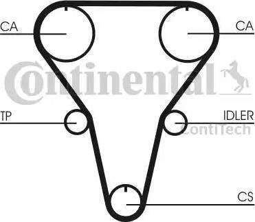 Continental CT769 - Ангренажен ремък vvparts.bg