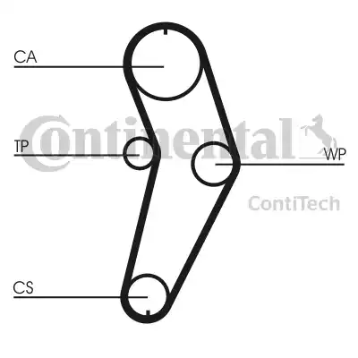 Continental CT709 - Ангренажен ремък vvparts.bg