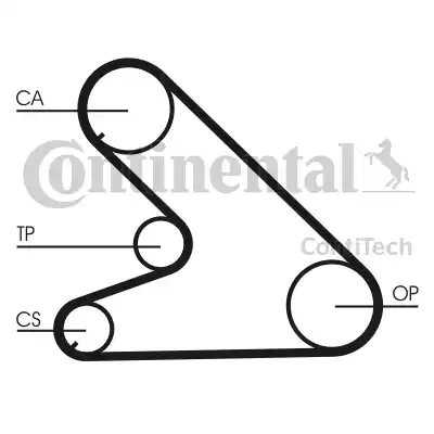 Continental CT700 - Ангренажен ремък vvparts.bg