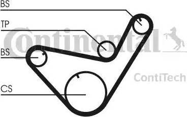 Continental CT714K1 - Комплект ангренажен ремък vvparts.bg