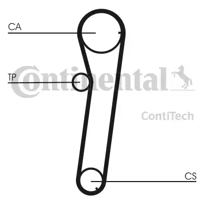 Continental CT739 - Ангренажен ремък vvparts.bg