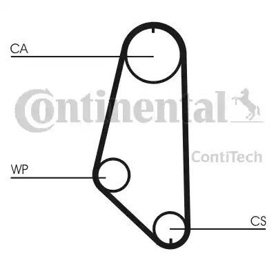 Continental CT720 - Паразитна / водеща ролка, зъбен ремък vvparts.bg