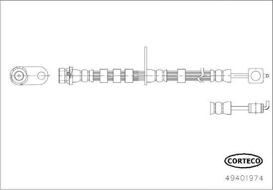 Corteco 49401974 - Спирачен маркуч vvparts.bg