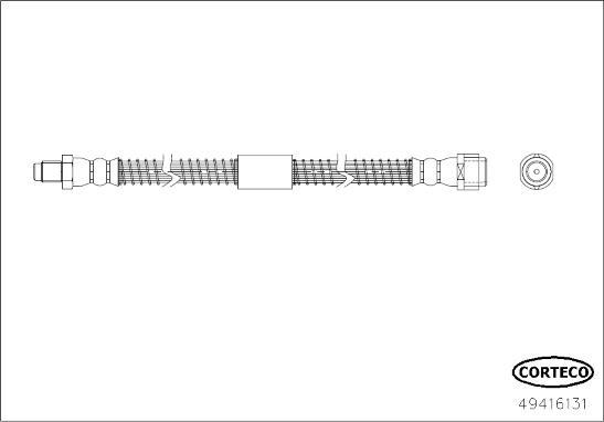 Corteco 49416131 - Спирачен маркуч vvparts.bg