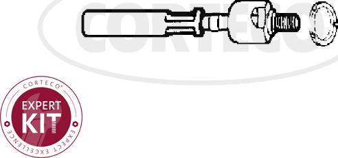 Corteco 49396735 - Аксиален шарнирен накрайник, напречна кормилна щанга vvparts.bg