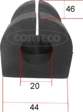 Corteco 49363595 - Лагерна втулка, стабилизатор vvparts.bg