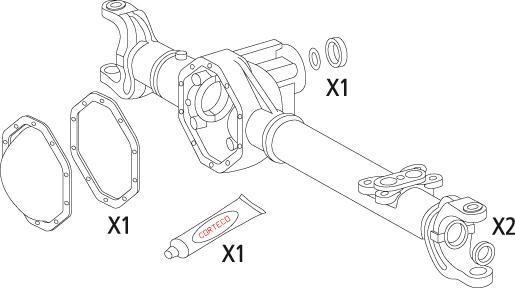 Corteco 19536222 - Комплект гарнитури, диференциал vvparts.bg