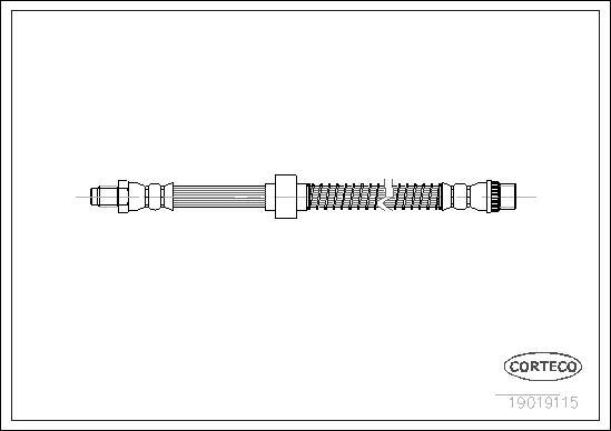 Corteco 19019115 - Спирачен маркуч vvparts.bg