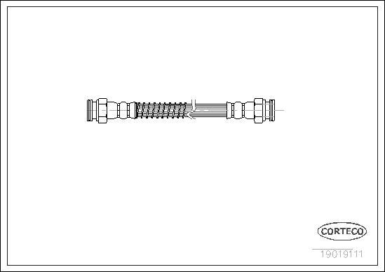 Corteco 19019111 - Спирачен маркуч vvparts.bg