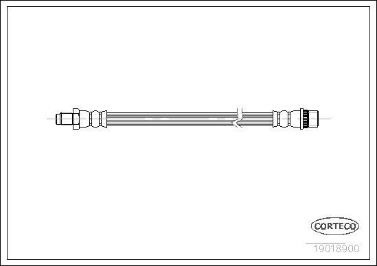 Corteco 19018900 - Спирачен маркуч vvparts.bg