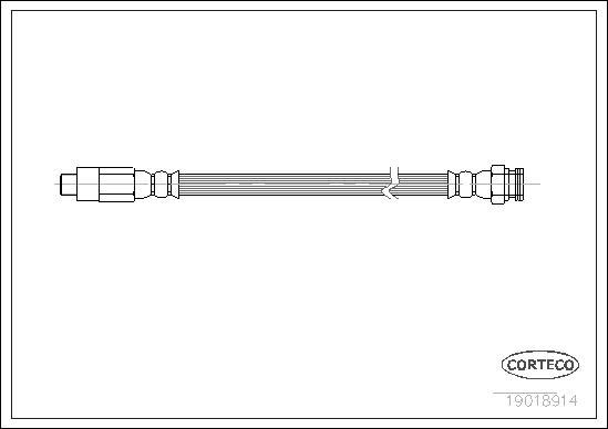 Corteco 19018914 - Спирачен маркуч vvparts.bg