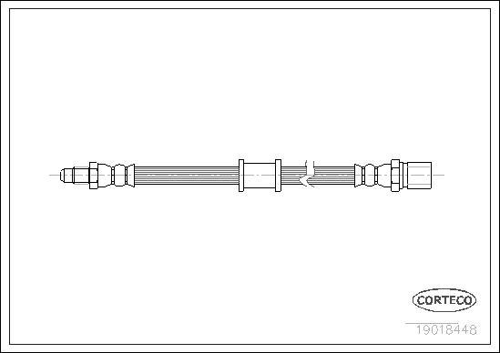 Corteco 19018448 - Спирачен маркуч vvparts.bg