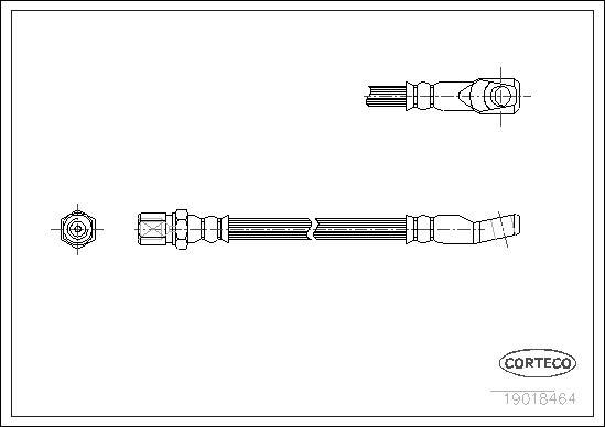 Corteco 19018464 - Спирачен маркуч vvparts.bg