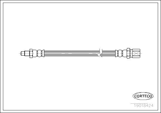 Corteco 19018424 - Спирачен маркуч vvparts.bg