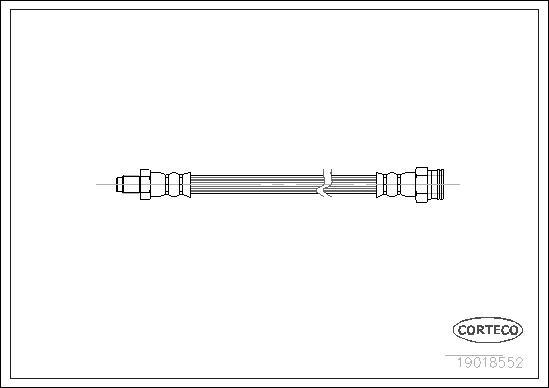 Corteco 19018552 - Спирачен маркуч vvparts.bg