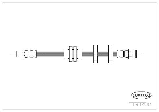 Corteco 19018564 - Спирачен маркуч vvparts.bg