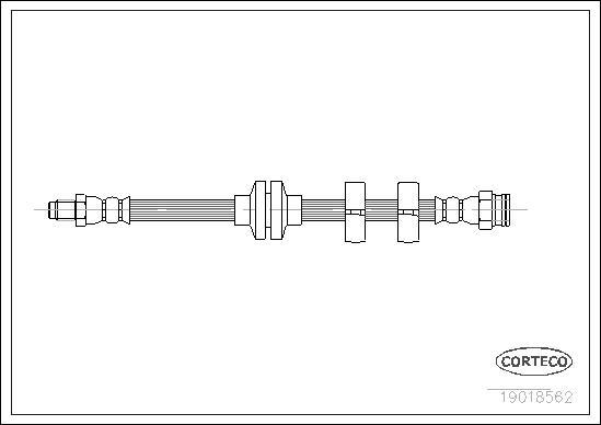 Corteco 19018562 - Спирачен маркуч vvparts.bg