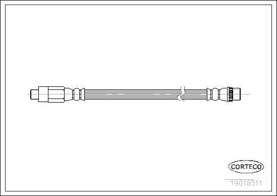 Corteco 19018511 - Спирачен маркуч vvparts.bg