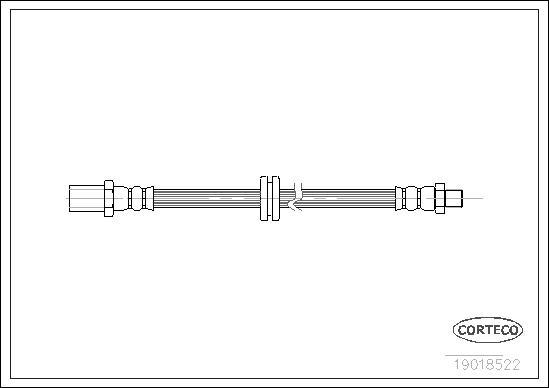 Corteco 19018522 - Спирачен маркуч vvparts.bg