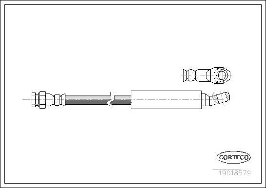 Corteco 19018579 - Спирачен маркуч vvparts.bg