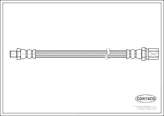 Corteco 19018570 - Спирачен маркуч vvparts.bg