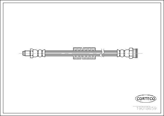 Corteco 19018659 - Спирачен маркуч vvparts.bg