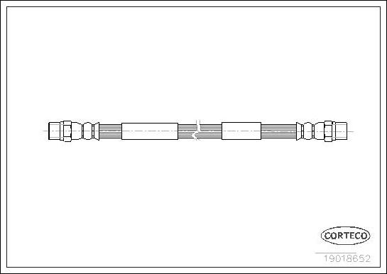 Corteco 19018652 - Спирачен маркуч vvparts.bg