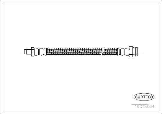 Corteco 19018664 - Спирачен маркуч vvparts.bg