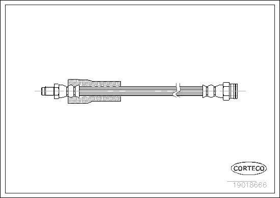 Corteco 19018666 - Спирачен маркуч vvparts.bg