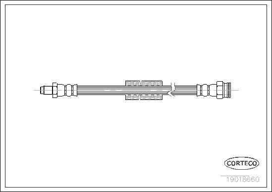 Corteco 19018660 - Спирачен маркуч vvparts.bg