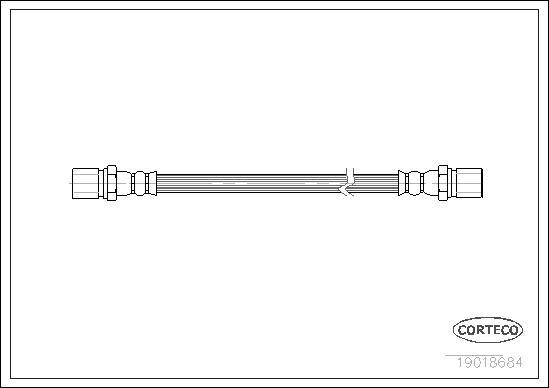 Corteco 19018684 - Спирачен маркуч vvparts.bg