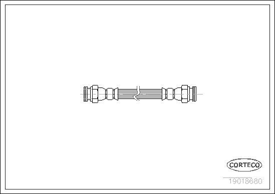 Corteco 19018680 - Спирачен маркуч vvparts.bg