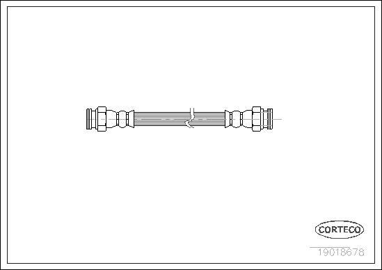 Corteco 19018678 - Спирачен маркуч vvparts.bg