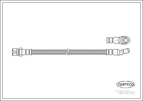 Corteco 19018193 - Спирачен маркуч vvparts.bg