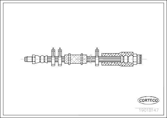 Corteco 19018147 - Спирачен маркуч vvparts.bg